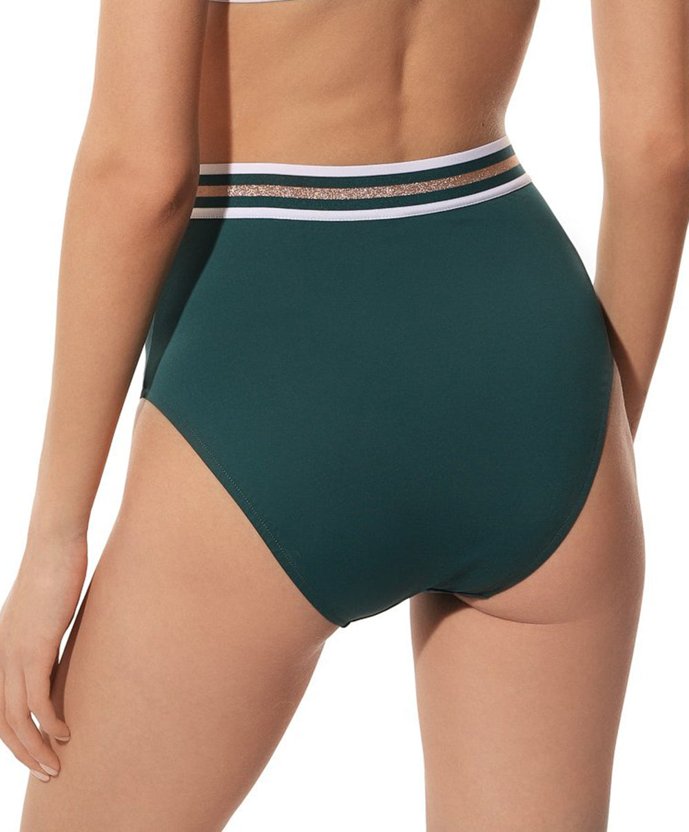 Culotte de bain rétro taille haute Lise Charmel bain Énergie Nautique pacifique ABA0235-PN