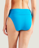 Culotte de maillot de bain échancrée mini-cœur Douceur de rêve bleu tropique Aubade Bain PS20-1-TROP