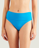 Culotte de maillot de bain échancrée mini-cœur Douceur de rêve bleu tropique Aubade Bain PS20-1-TROP