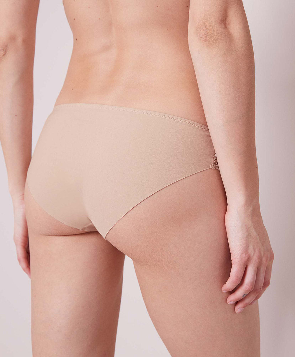 Culotte en coton Simone Pérèle Eden peau rosée 12E727-739