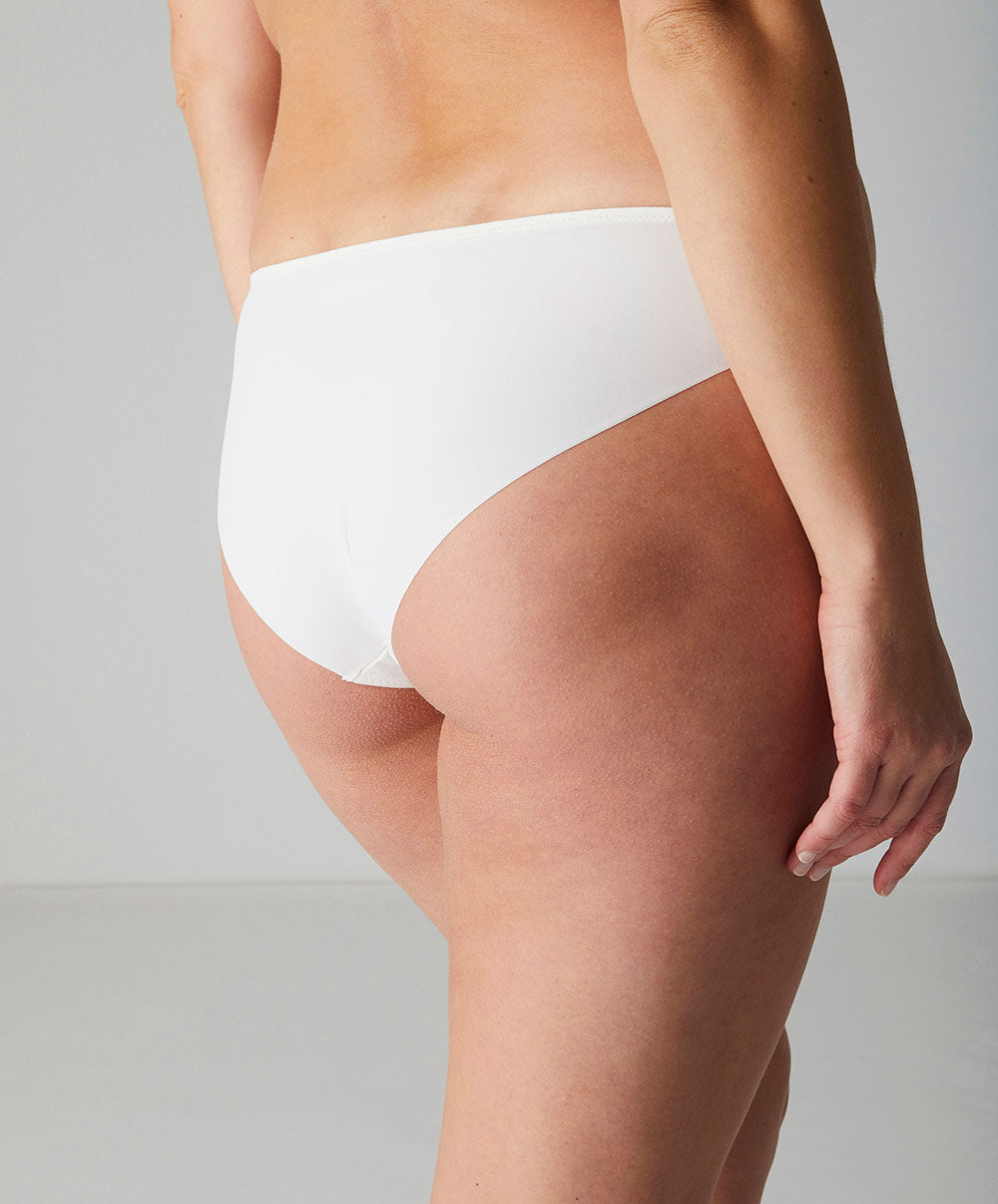 Culotte en dentelle dos opaque Simone Pérèle Karma naturel 12V720-030