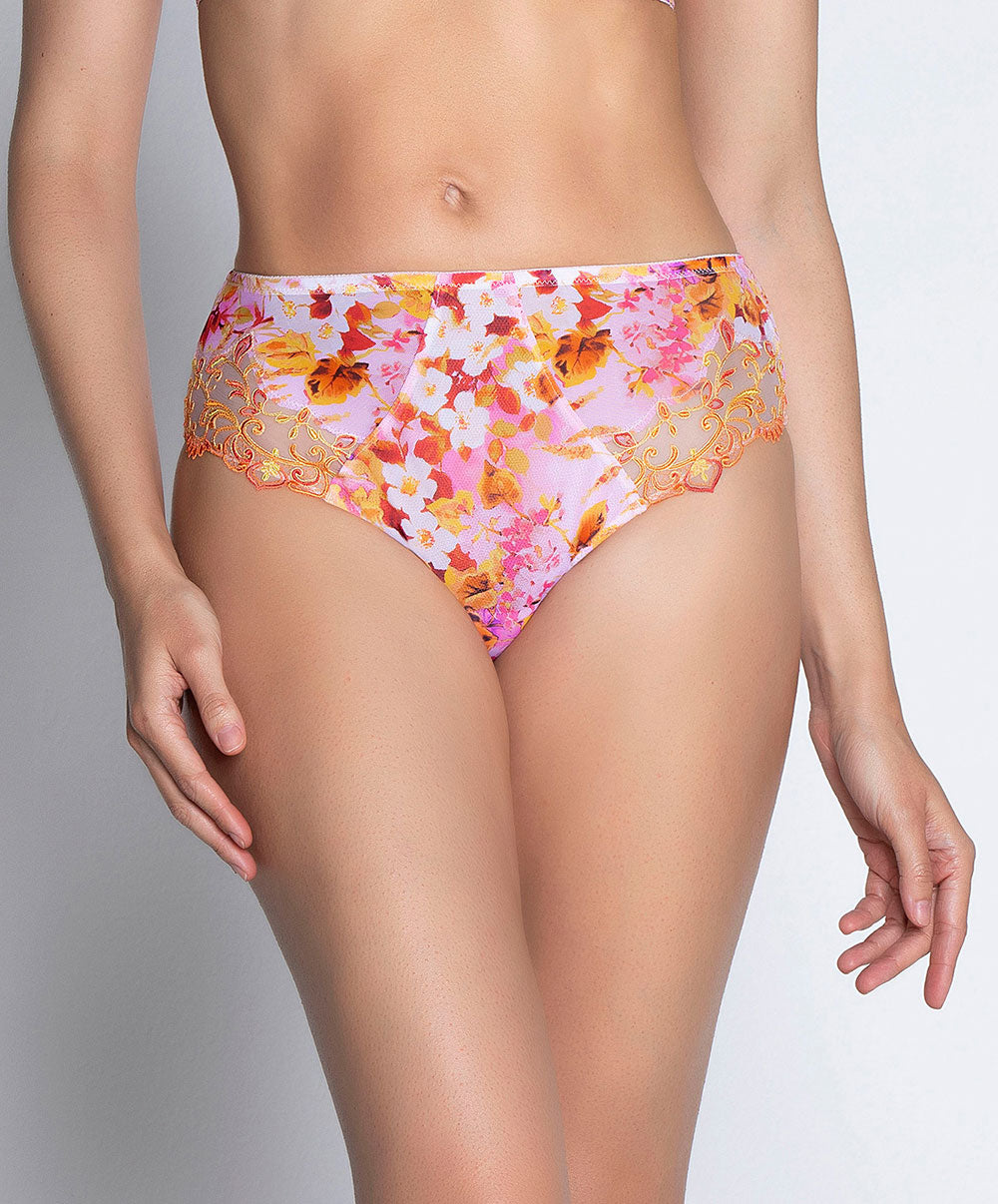 Slip haut Lise Charmel Jardins de Lumière bouquet multicolore ACH0349-BL