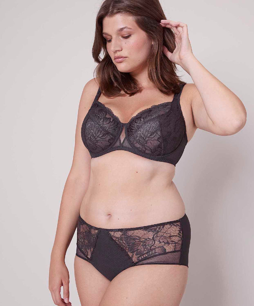 Culotte haute Simone Pérèle Promesse anthracite 12H770-829