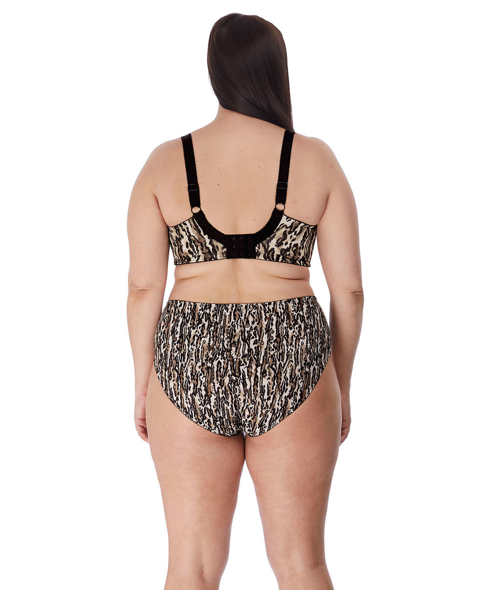 Culotte haute grande taille  Morgan ocelot Elomi EL4116-OCT face