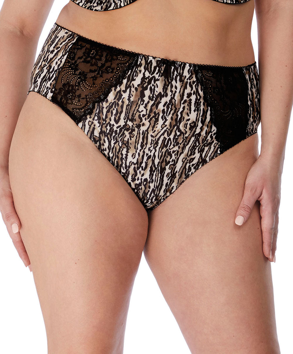 Culotte haute grande taille  Morgan ocelot Elomi EL4116-OCT face