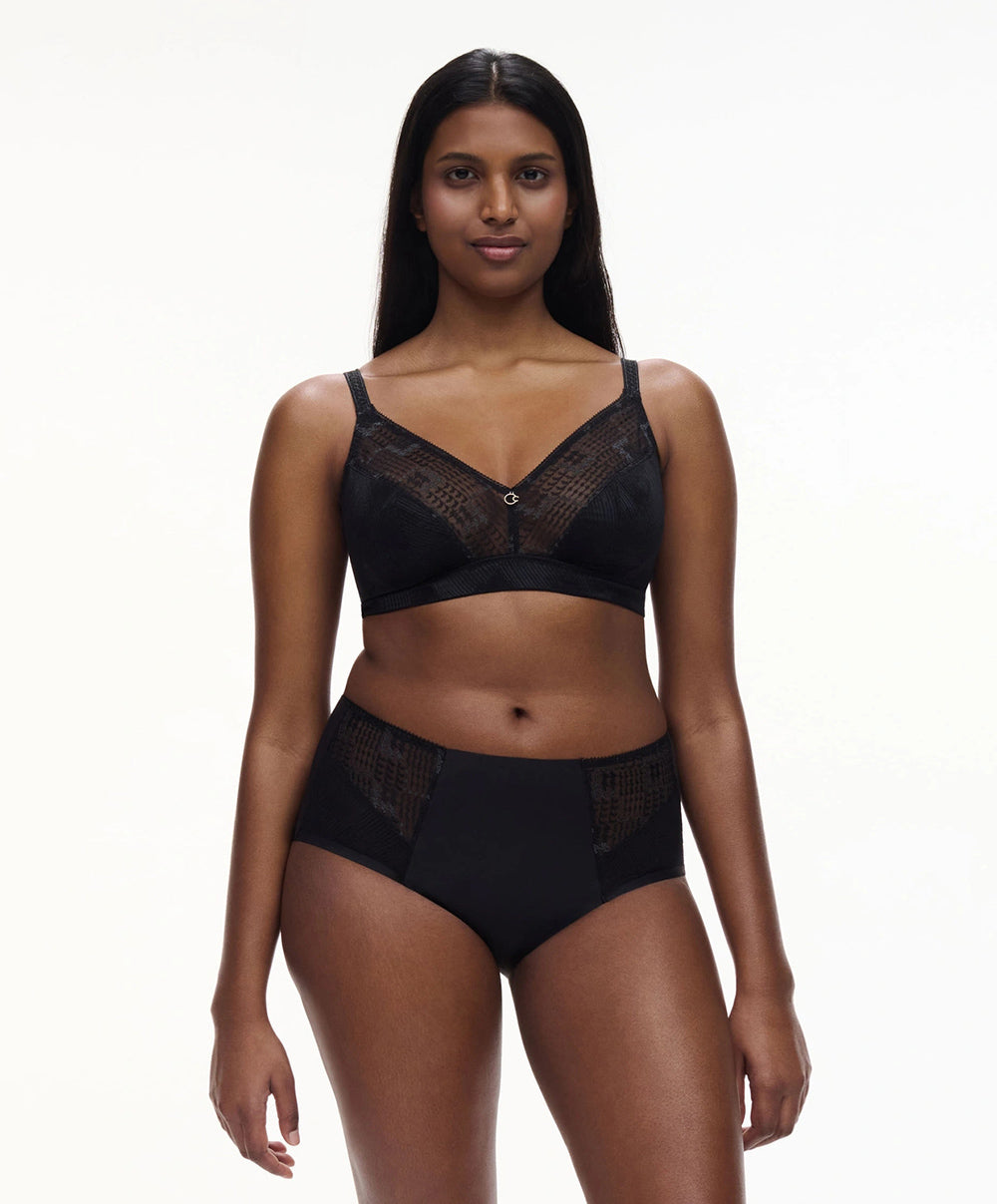 Culotte maintien taille haute Chantelle Intrigue noir C13WC6-011