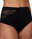 Culotte taille haute Chantelle Orangerie Dream noir C17Q80-011