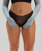 Culotte taille haute dentelle Chantelle Soft Stretch brun C11G80-0JL