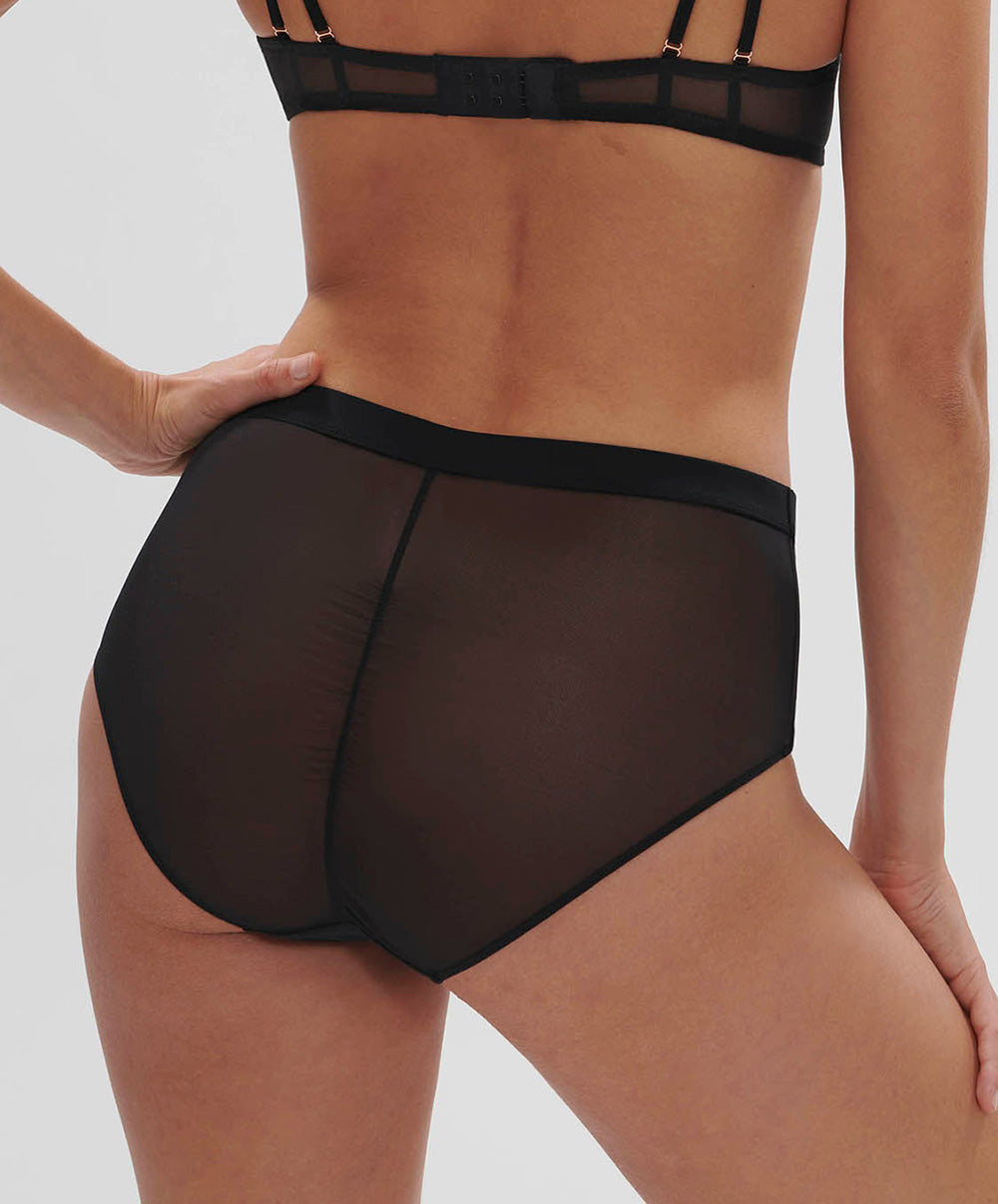 Culotte taille haute Simone Pérèle Mystic noir 1D3770-015