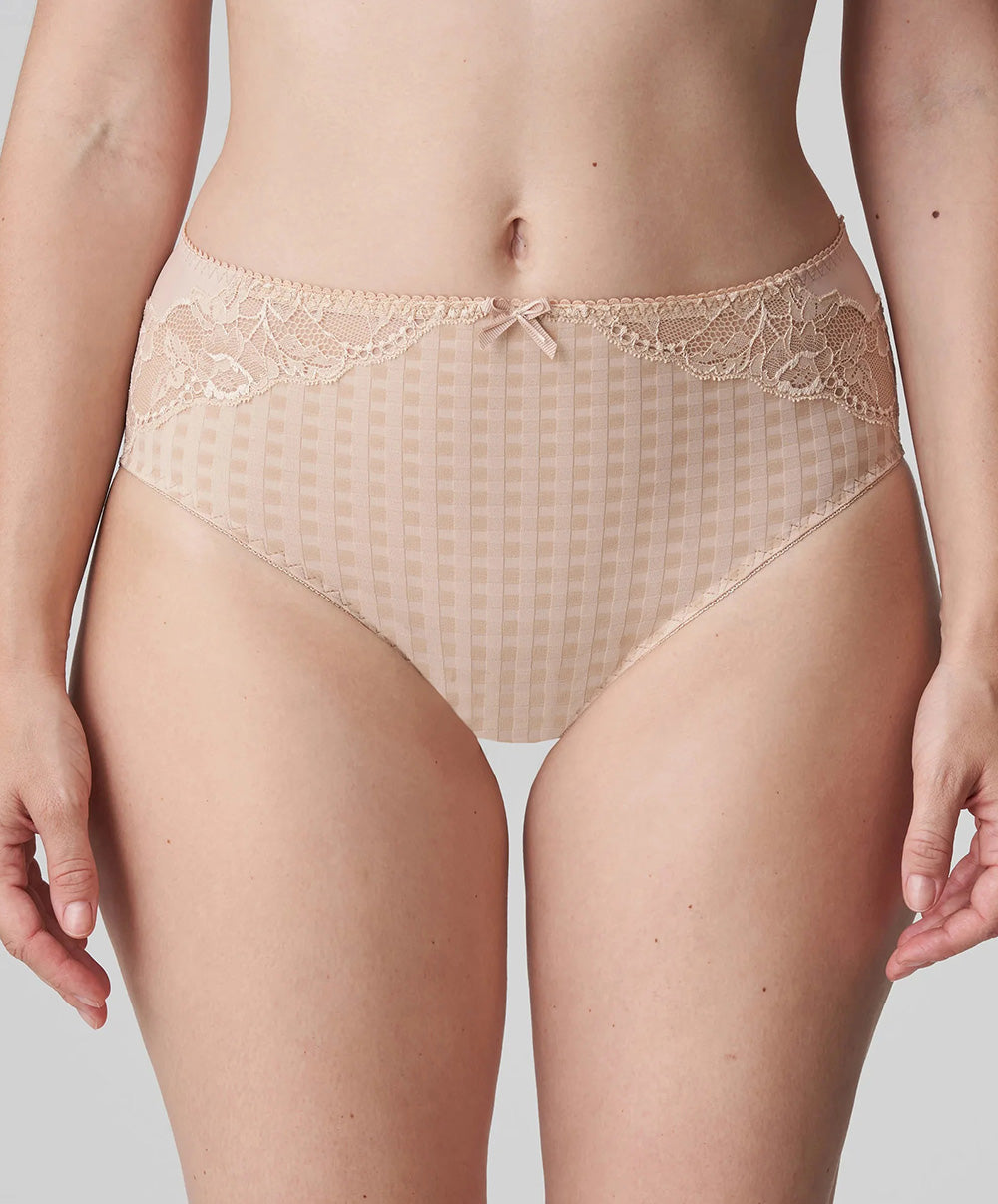 Culotte taille haute dentelle PrimaDonna Madison café latte 0562126-CAL