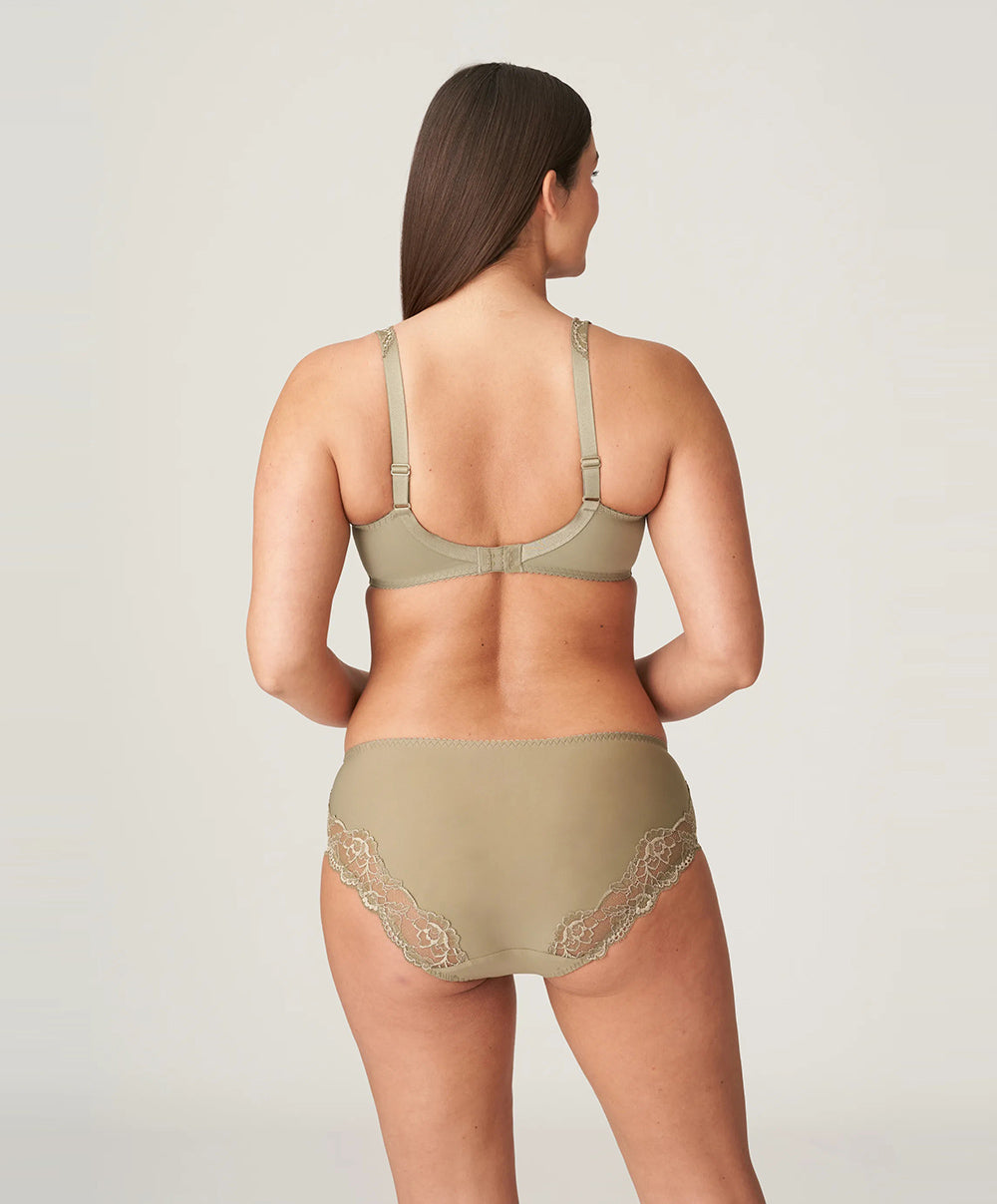 Culotte taille haute dentelle PrimaDonna Madison golden olive 0562126-GOO