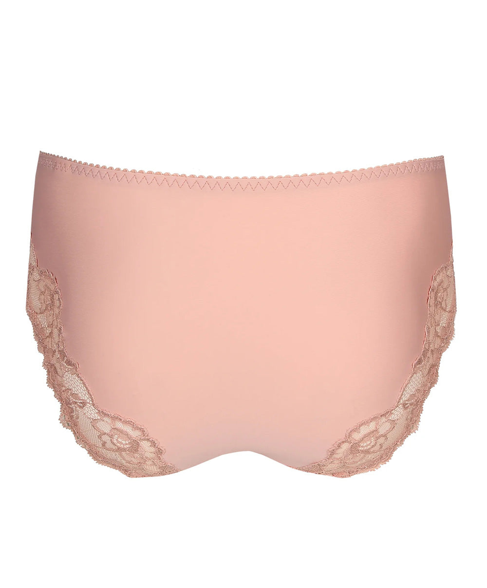 Culotte taille haute dentelle PrimaDonna Madison rose poudré 0562126-PWD