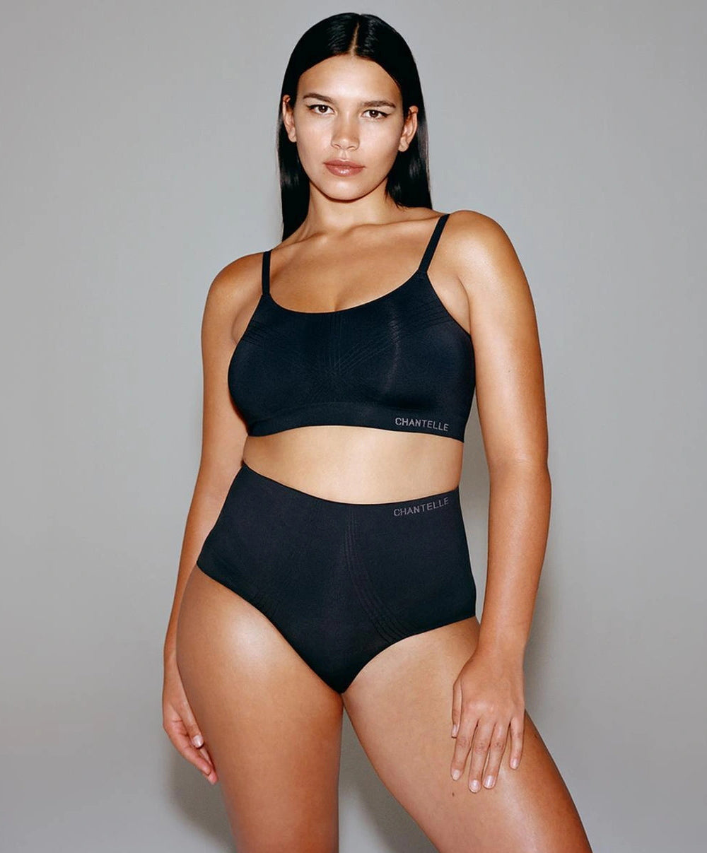 Culotte taille haute sculptante invisible Chantelle Smooth Comfort noir C10U70-011