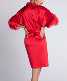 Déshabillé en soie Lise Charmel Splendeur soie rouge ALC2080-RS