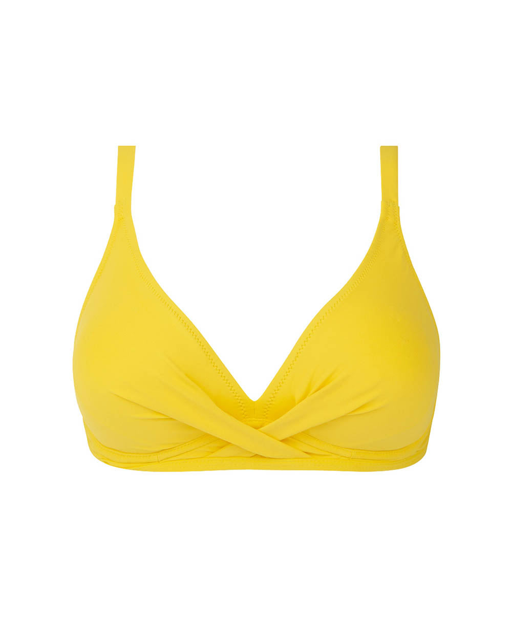 Maillot de bain triangle souple à armatures La Chiquissima jaune Antigel Bain FBB3314-MS 100