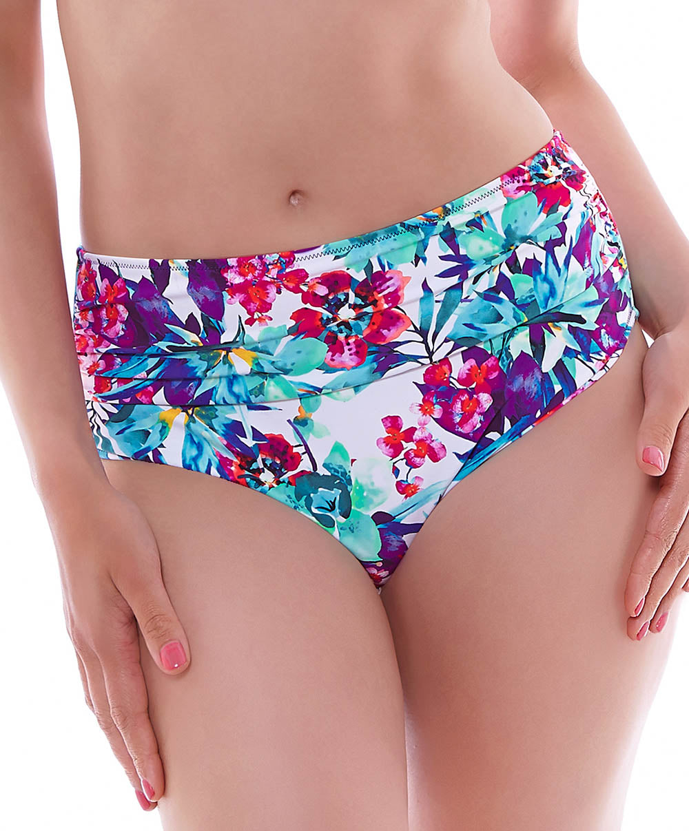 Slip Haut Plisse Maillot de Bain Multicolore Sardinia Fantasie Swim FS6093
