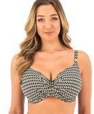 Haut de maillot de bain couvrant avec armatures Fantasie swim Koh lipe Black and cream FS504605-LAC