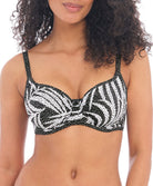 Haut de maillot de bain balconnet à armatures décolleté cœur Gemini Palm monochrome Freya swim AS200503-MOM