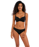 Haut de maillot de bain balconnet à armatures décolleté cœur noir Jewel Cove plain black Freya swim AS7231-PLK