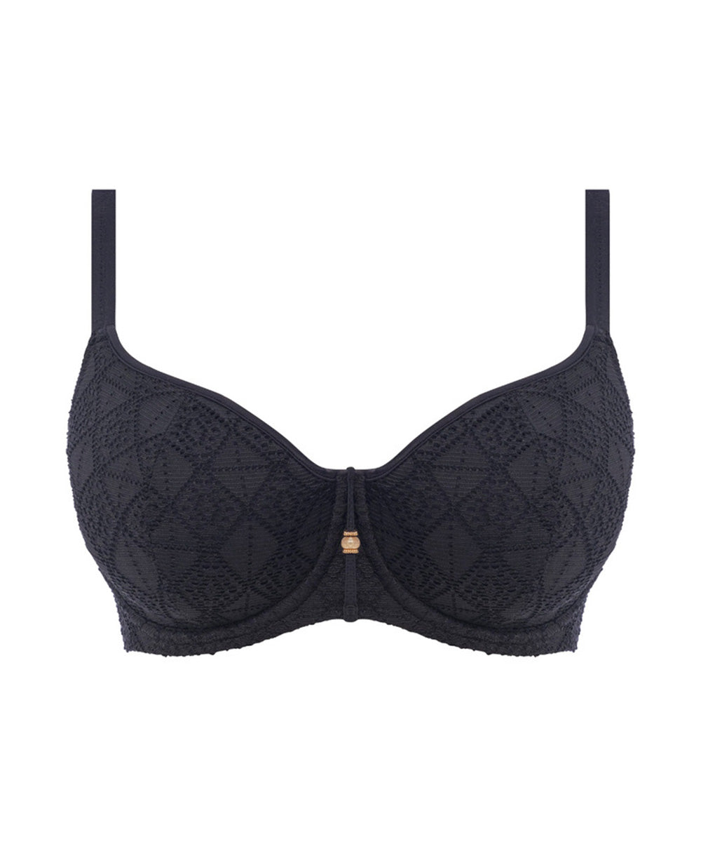 Haut de maillot de bain balconnet mousse décolleté cœur avec armatures Nomad Nights noir Freya swim AS205403-BLK