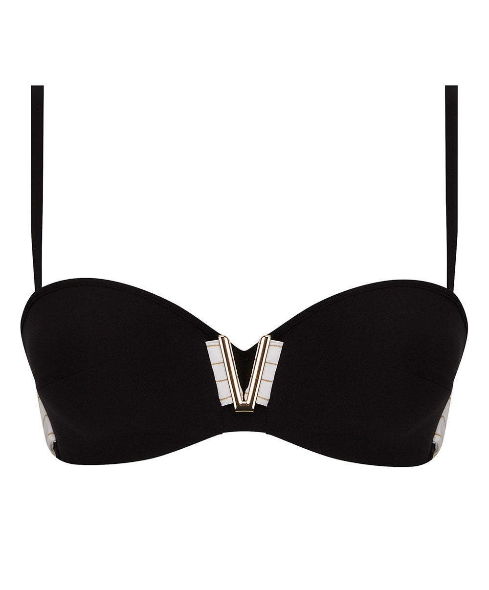 Haut de maillot de bain bandeau brassière Lise Charmel bain Audace Voyage noir ABB5074-VJ 100