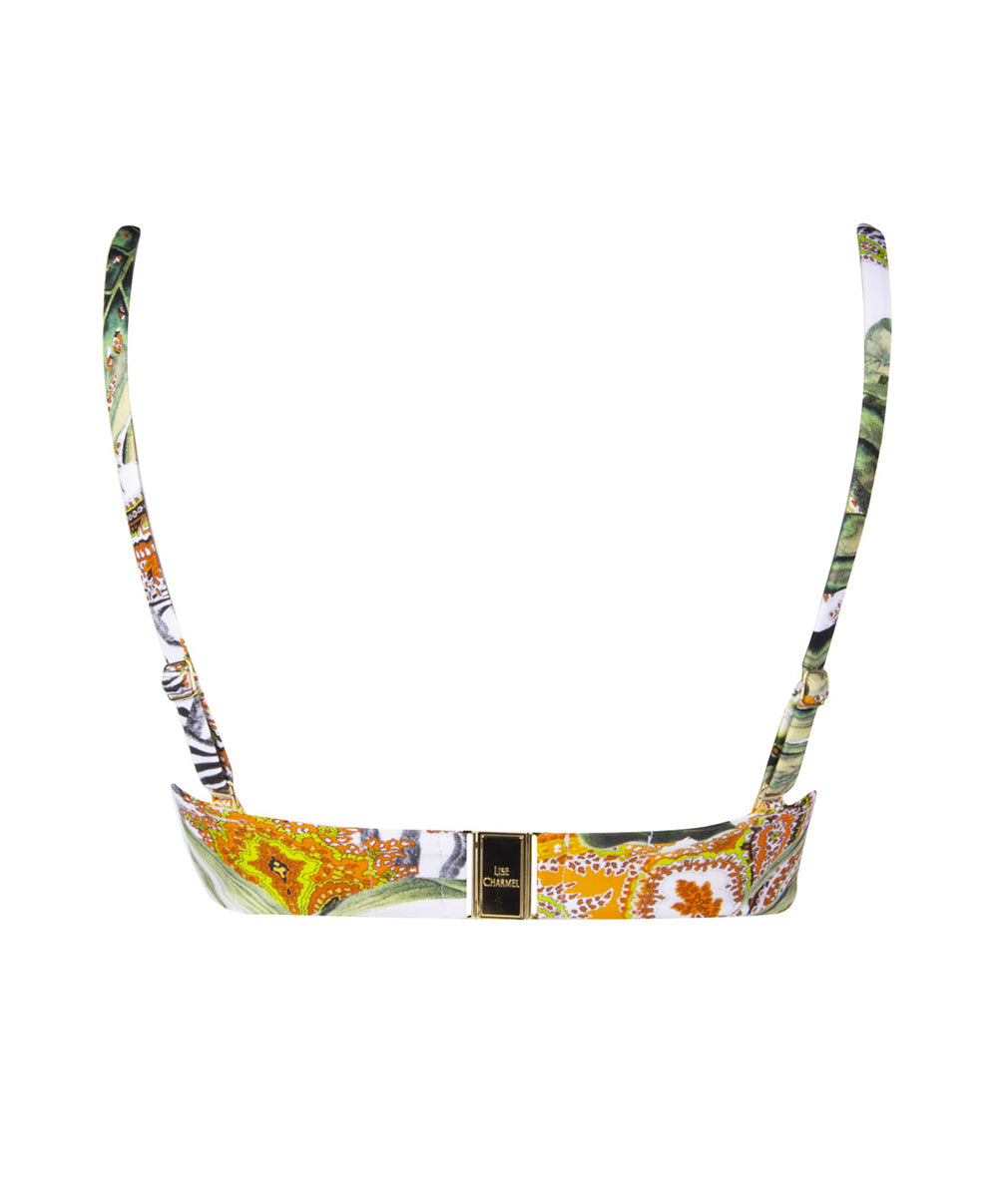 Haut de maillot de bain bandeau brassière Lise Charmel bain Féérie Tropicale nature tropicale ABB5048-NT	