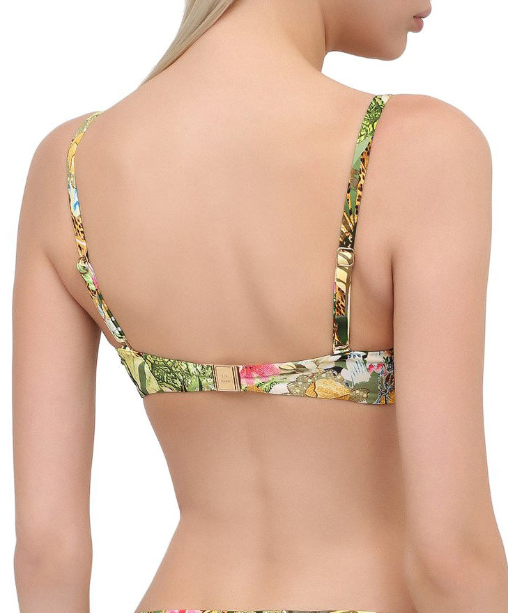 Haut de maillot de bain bandeau brassière Lise Charmel bain Jungle Panthère jungle nature ABA5029-JN face
