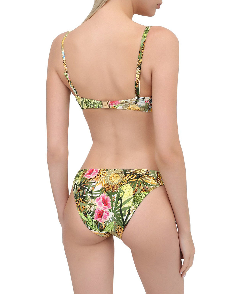Haut de maillot de bain bandeau brassière Lise Charmel bain Jungle Panthère jungle nature ABA5029-JN face