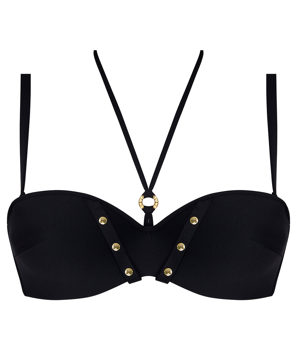 Haut de maillot de bain bandeau brassière Lise Charmel bain Éclat Rock noir ABB5070-NO