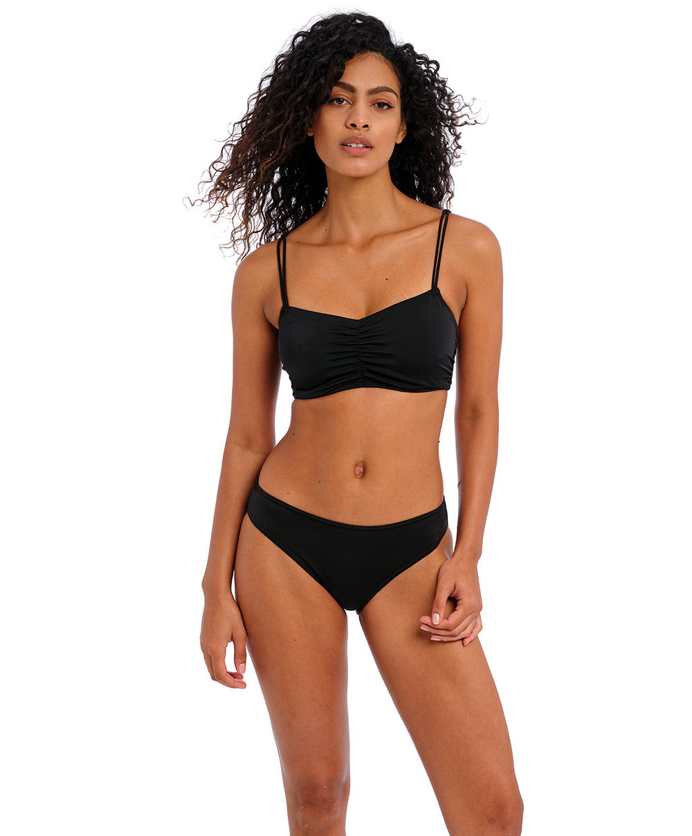 Haut de maillot de bain brassière souple Jewel Cove plain black Freya swim AS7239-PLK