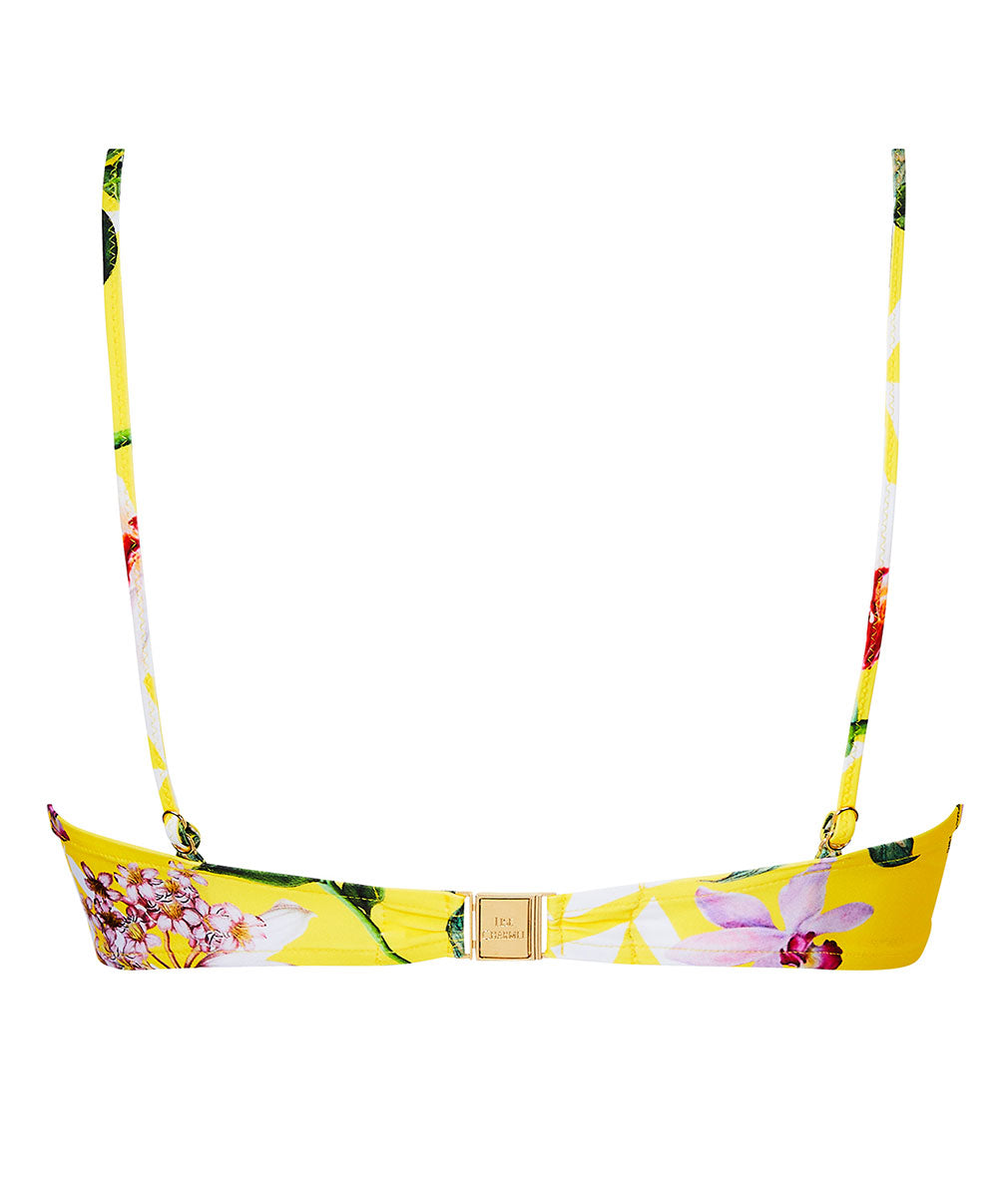 Haut de maillot de bain corbeille coque Lise Charmel bain Jardin Délice soleil jaune ABB5878-SD