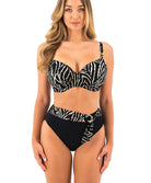 Haut de maillot de bain couvrant et plissé avec armatures Fantasie swim Silhouette island Monochrome FS504501-MOM