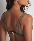 Haut de maillot de bain push-up plunge Aubade Bain Beach Escape kaki LS08-KAKI