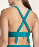 Haut de maillot de bain push-up plunge Aubade Bain La Plage Ensoleillée vert minéral TS08-MINE