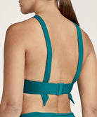 Haut de maillot de bain push-up plunge Aubade Bain La Plage Ensoleillée vert minéral TS08-MINE