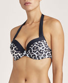 Haut de maillot de bain push-up plunge Aubade Bain Peau Sauvage panthère TV08-PANT