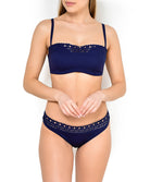 Haut maillot de bain bandeau Lise Charmel bain Ajourage Couture bleu crystal ABA5015-BS