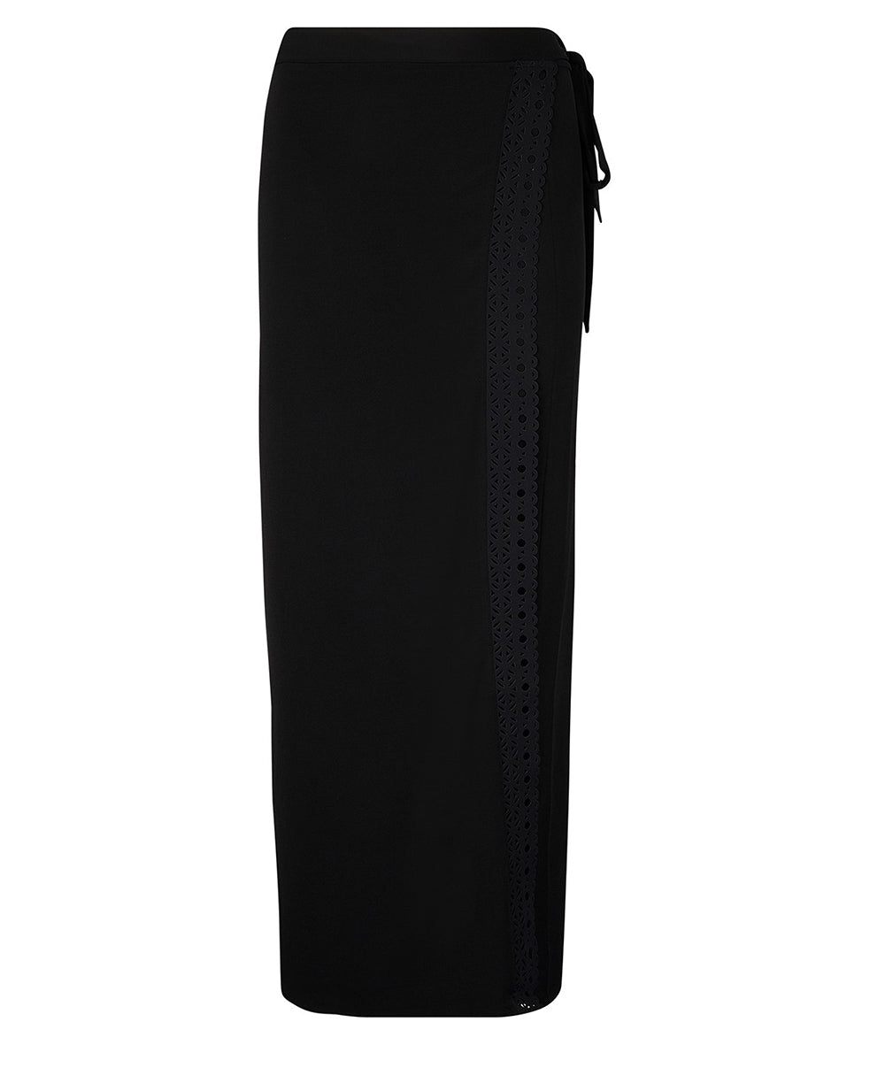 Jupe pareo de plage longue Lise Charmel bain Ajourage Couture noir ASA5415-NO 2