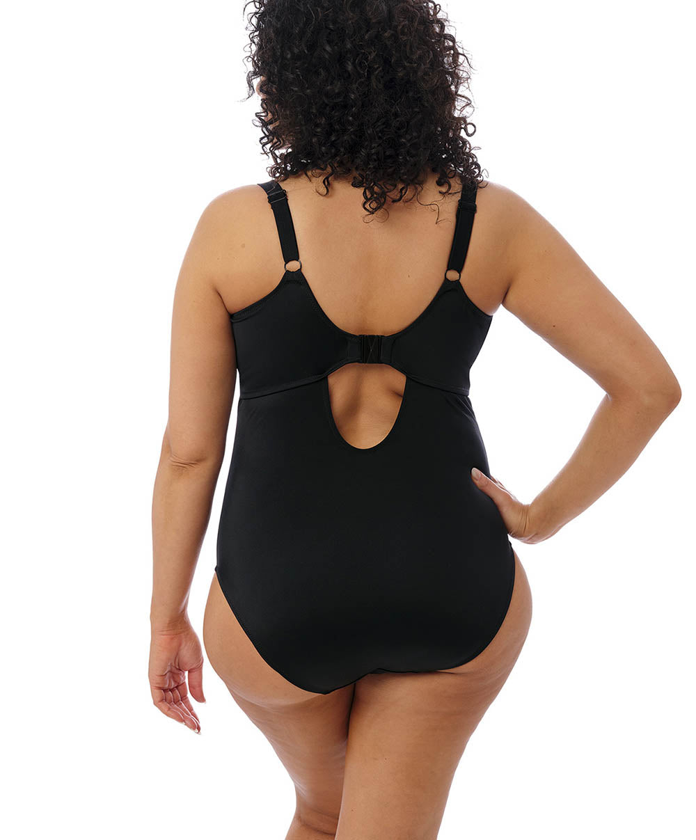 pui 水着 black swimsuit ワンピース水着 黒 セクシー タイト | y-boueki -import swimwear -