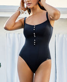 Maillot de bain 1 pièce gainant sans armatures Captain noir et blanc Lidea Swimwear sculptant LI-8536-473-077