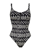 Maillot de bain 1 pièce gainant sans armatures Zigzag Companions Lidea Swimwear sculptant LI-8560-578-594
