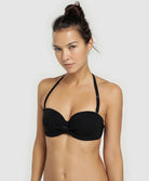 Maillot de bain bandeau La Smart Chérie noir jet set Antigel Bain EBA7119-NJ face