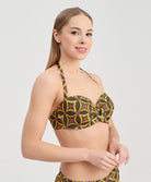 Maillot de bain bandeau coque La Muse Africa jaune Antigel Bain EBB7156-JA