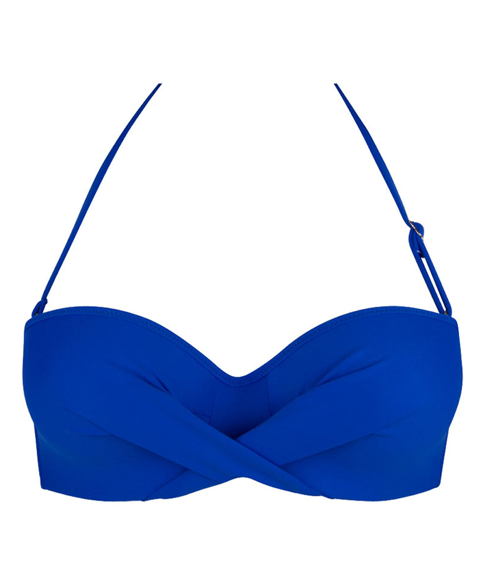 Maillot de bain bandeau coque La Chiquissima bleu electric Antigel Bain EBB7114-ME 