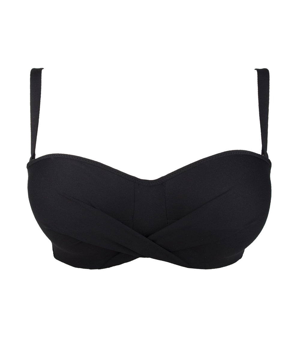 Maillot de bain bandeau grande taille La Chiquissima noir Antigel Bain FBB7114-NO 4