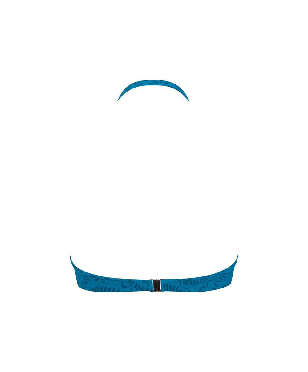 Maillot de bain bandeau tour de cou avec coques L'ethnica Bleu canard Antigel Bain EBB7174-BC