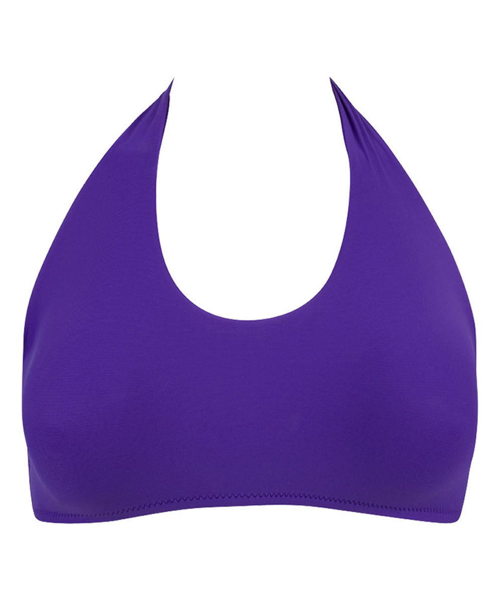 Haut de maillot de bain brassière souple sans armatures La Chiquissima purple Antigel Bain EBB5514-MP 10