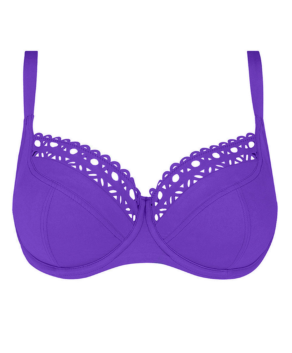 Maillot de bain corbeille bonnets profonds Lise Charmel bain Ajourage Couture iris ABA3515-IC 100