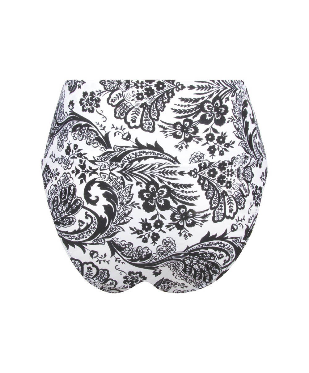 Maillot de bain culotte emboitante au dos La bandana Blanc Antigel Bain FBB0394-BB