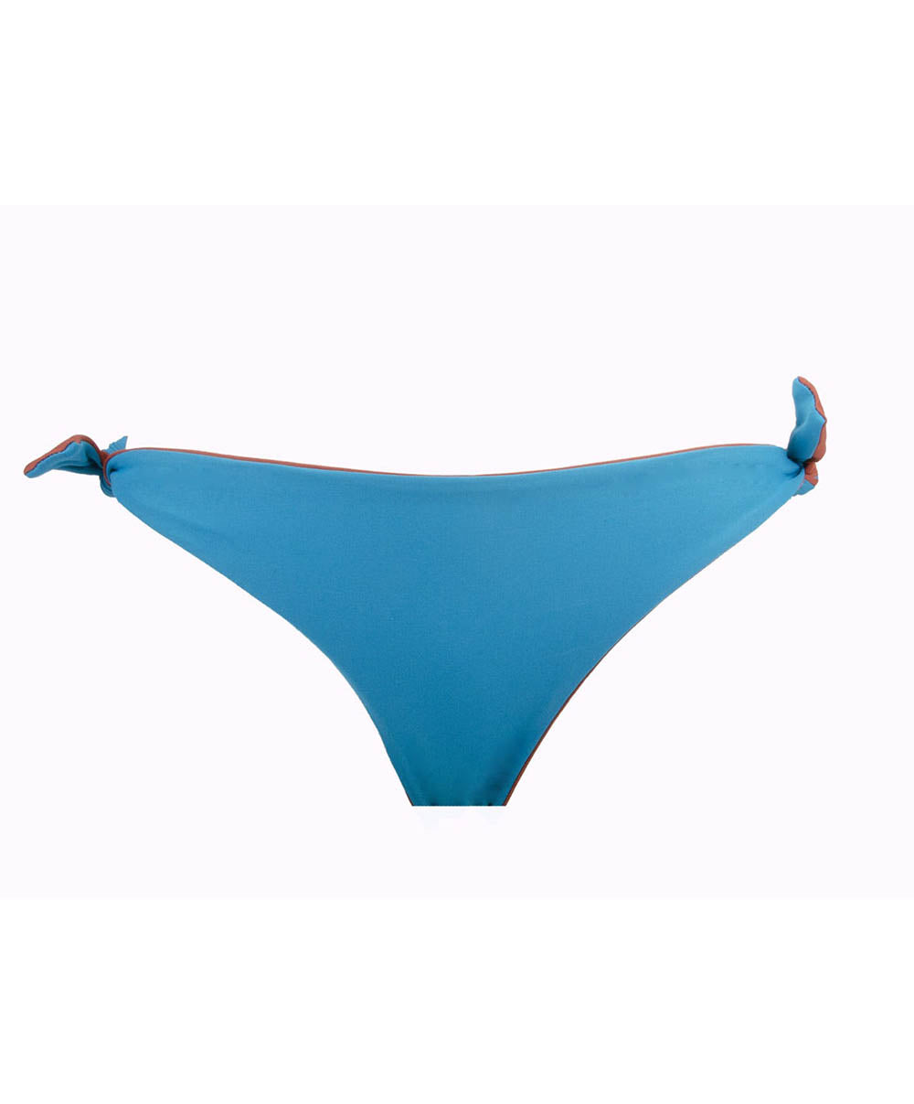Maillot de bain culotte à lacets L'ethnica Bleu canard Antigel Bain EBB1174-BC